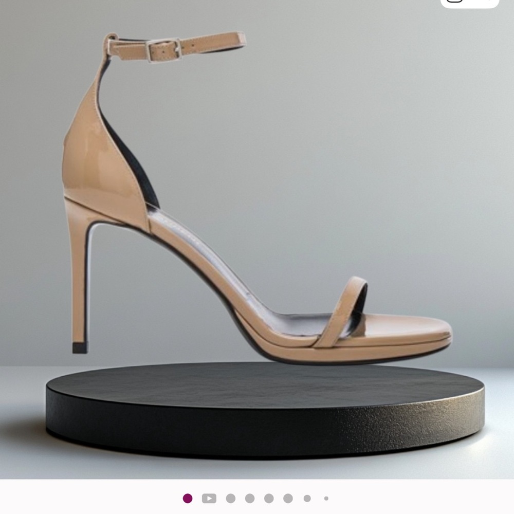 Saint Laurent Jane Nude Stiletto Heel Sandals -like NEW